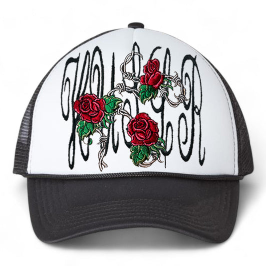 Roses & Barbed Wire Trucker Hat