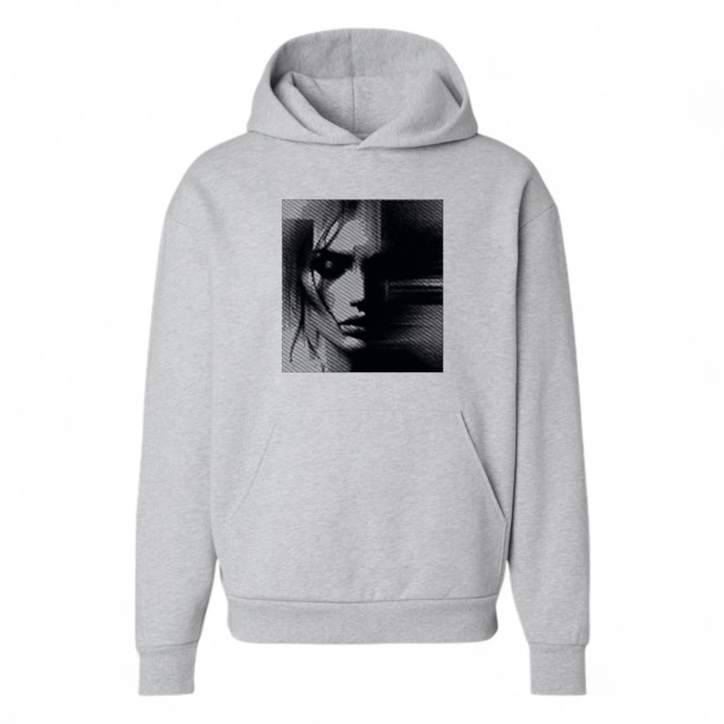 Abstract Face Heavyweight Hoodie