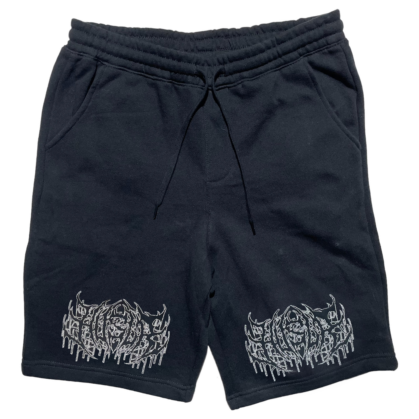 Double Metal Outline Logo Shorts