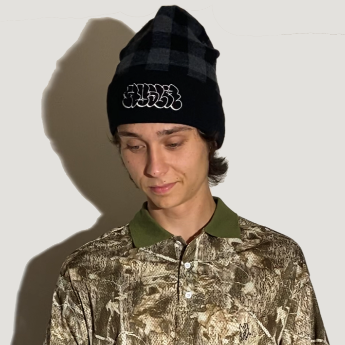 Hollow Checkered Beanie