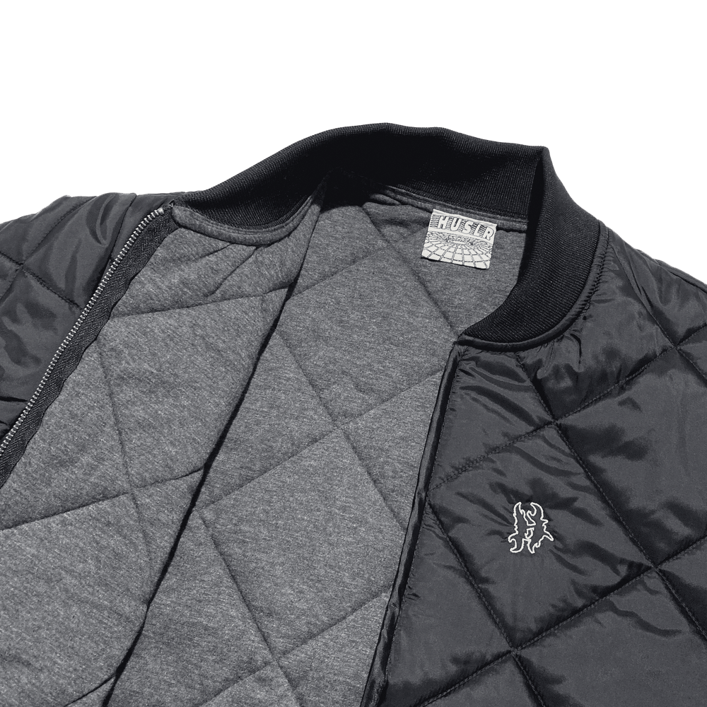 Diamond Quilted Nylon Jacket