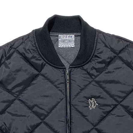 Diamond Quilted Nylon Jacket