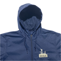 Grave Logo Quarter-Zip Jacket [Navy Blue]