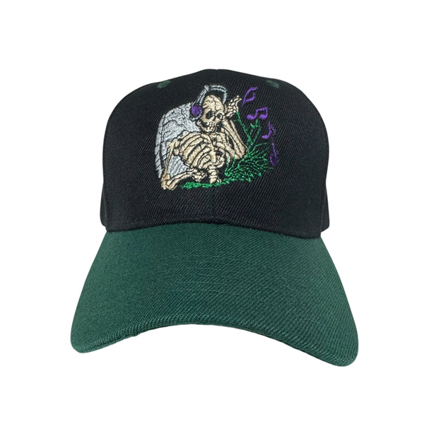 Skeleton Logo Hat [Black/Green]
