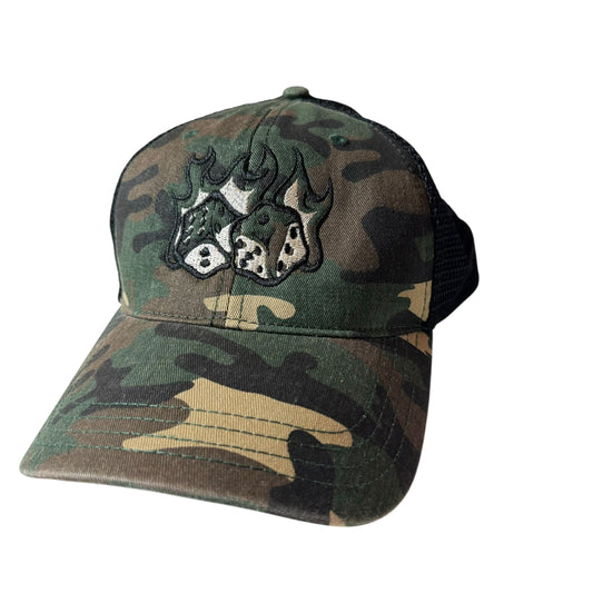 Camo Dice Trucker Hat