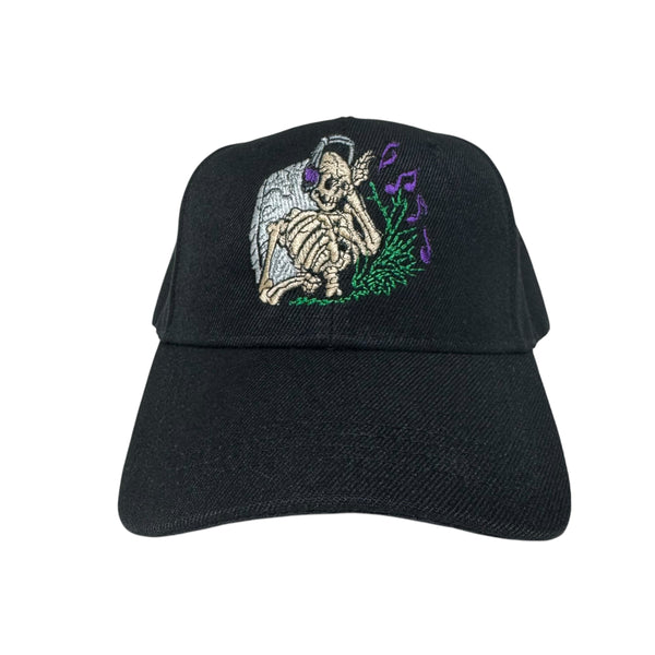 Skeleton Logo Hat [Black]