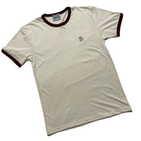 Ringer Tee [Cream/Maroon]
