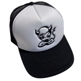 Devil Trucker Hat [Black/White]