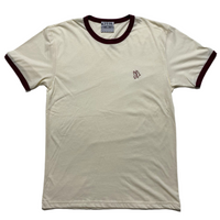 Ringer Tee [Cream/Maroon]