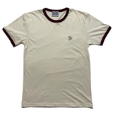 Ringer Tee [Cream/Maroon]