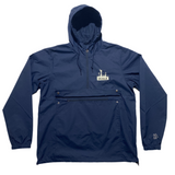 Grave Logo Quarter-Zip Jacket [Navy Blue]