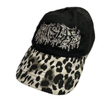Metal Outline Trucker Hat [Snow Leopard/Black]