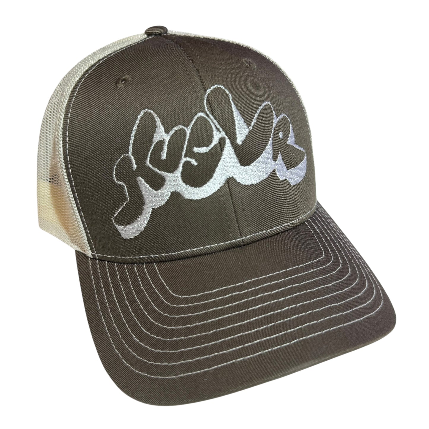 Bubble Letter Trucker Hat