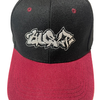 Sketch Logo Two Tone Hat [Black/Maroon]
