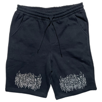 Double Metal Outline Logo Shorts [Black]