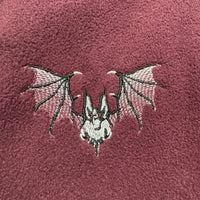 Bat Fleece Hoodie [Maroon]