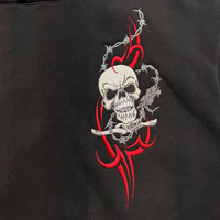 Skull & Wire Heavyweight Hoodie [Black]