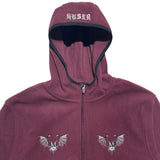 Bat Fleece Hoodie [Maroon]