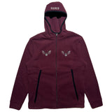 Bat Fleece Hoodie [Maroon]