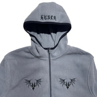 Bat Fleece Hoodie [Grey]
