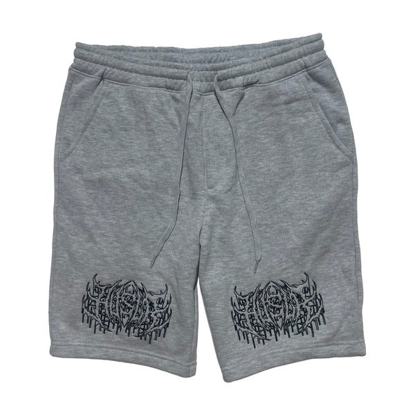 Double Metal Outline Logo Shorts [Grey]