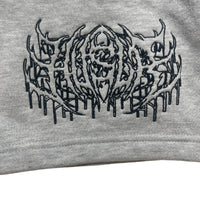 Double Metal Outline Logo Shorts [Grey]