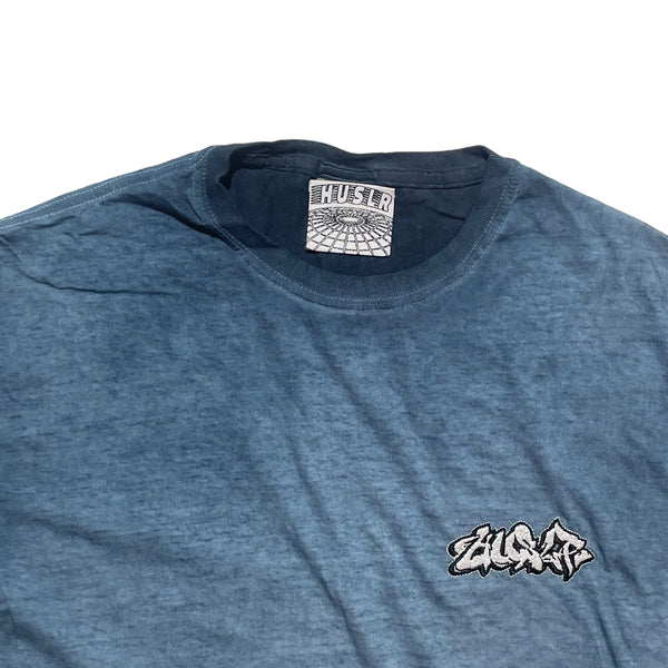 Graff Logo Oil Wash Tee [Blue]