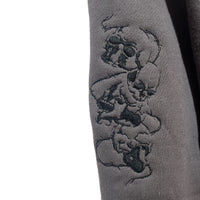 Skull Sleeves Hoodie [Charcoal]