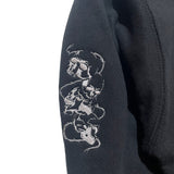 Skull Sleeves Hoodie [Black]