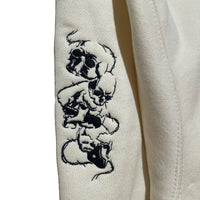 Skull Sleeves Hoodie [Cream]