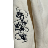 Skull Sleeves Hoodie [Cream]
