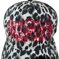 Metal Outline Trucker Hat [Snow Leopard]