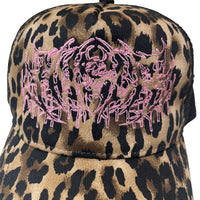 Metal Outline Trucker Hat [Leopard]