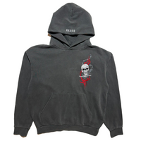 Skull & Wire Heavyweight Hoodie [Charcoal]