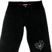Corduroy Heart Web Pants [Black]