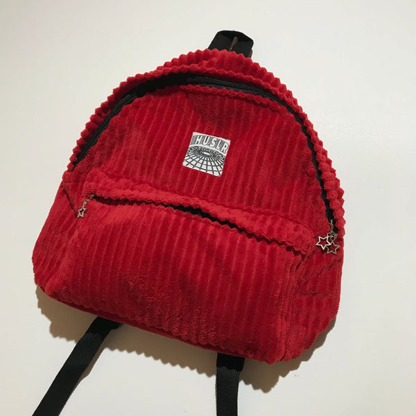 Corduroy Backpack [Red]