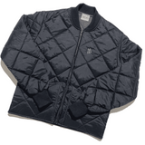 Diamond Quilted Nylon Jacket [Black]