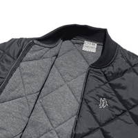 Diamond Quilted Nylon Jacket [Black]