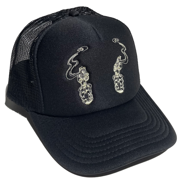 Revolver Trucker Hat [Black/White]