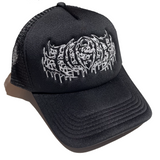 Metal Outline Trucker Hat [Black/Black]