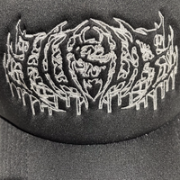 Metal Outline Trucker Hat [Black/Black]