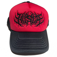 Metal Trucker Hat [Red/Black]