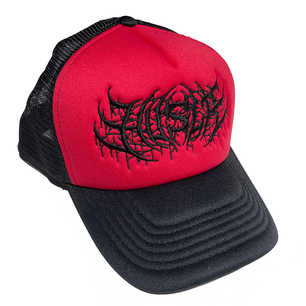Metal Trucker Hat [Red/Black]
