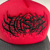 Metal Trucker Hat [Red/Black]