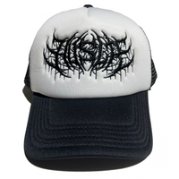 Metal Trucker Hat [White/Black]