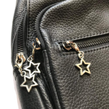 Leather Shoulder Bag [Black]