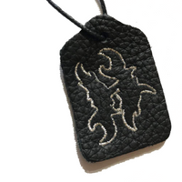 Leather Shoulder Bag [Black]