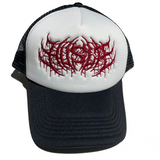 Metal Trucker Hat [Maroon/White]