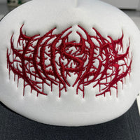 Metal Trucker Hat [Maroon/White]