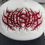 Metal Trucker Hat [Maroon/White]